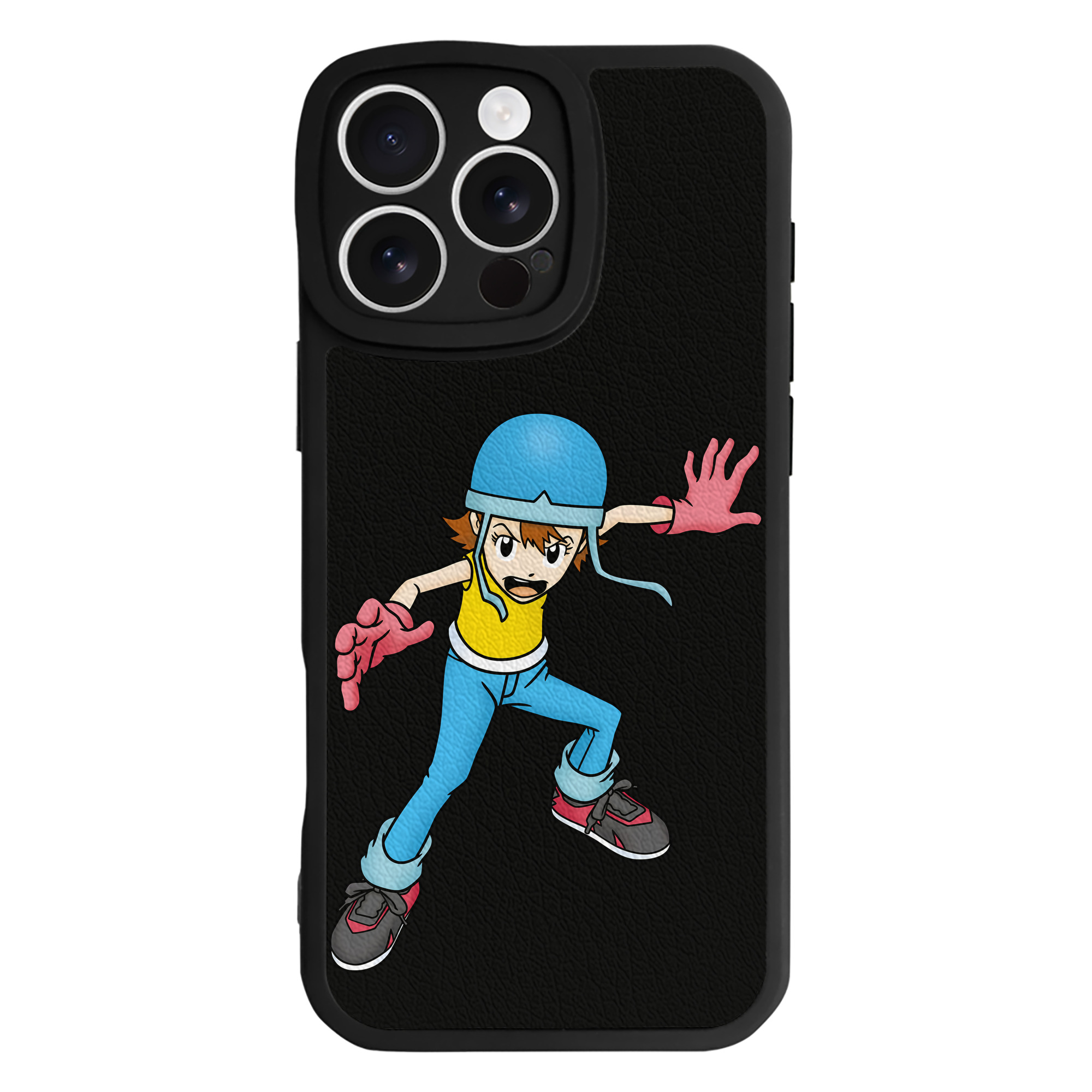 （画像用） Digimon デジタルモンスター/デジモン 【iPhone 16シリーズ対応】シリコンスマホケース（レザー調） 材質：シリコン